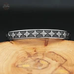 Accessoire steampunk pour homme, bracelet jonc étoile