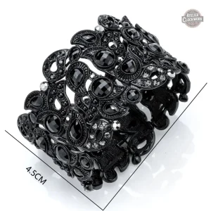Bracelet steampunk large pour femme, style unique