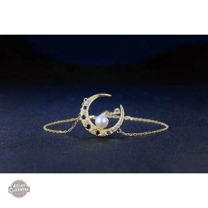 Bijou Steampunk unique, croissant de lune, pour un look original