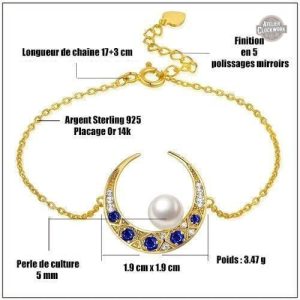 Accessoire Steampunk féminin, croissant de lune, ajout de charme