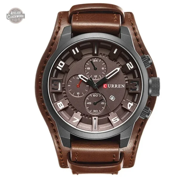 Élégance dandy, montre Steampunk années 70 pour homme
