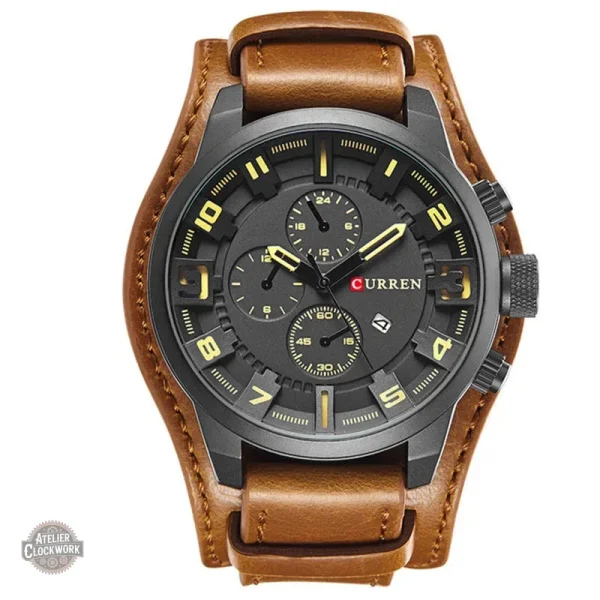 Montre inspirée des années 70, style dandy audacieux