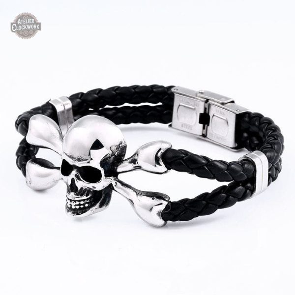 bracelet-punk-homme-steampunk-store-1 Bracelet Steampunk Punk Idol pour homme, style audacieux