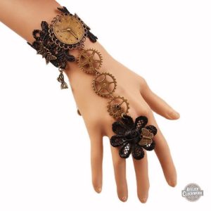 Gant steampunk à dentelles pour femme