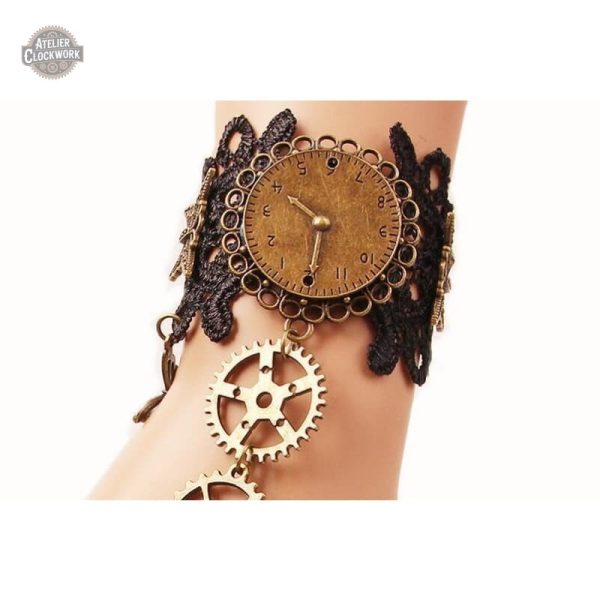 Gant élégant steampunk avec motifs de dentelle