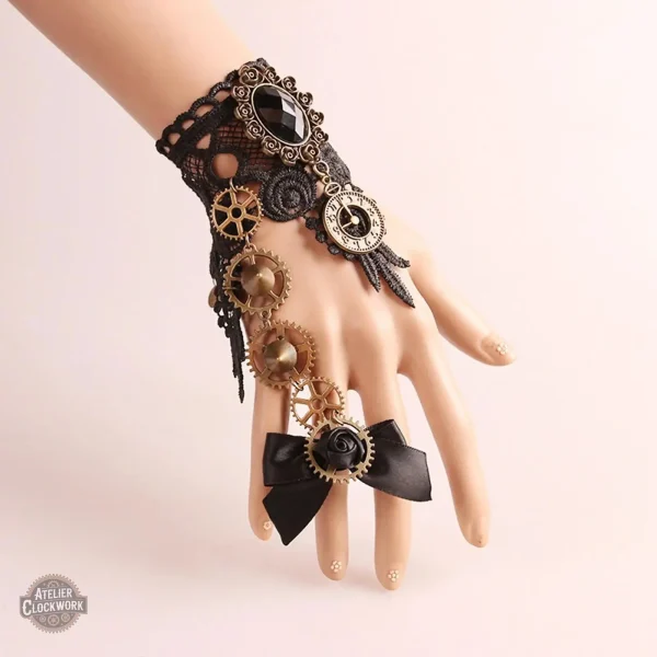 bracelet-victorien-1 Gant victorien steampunk pour femme, élégance rétro-futuriste