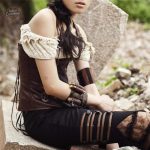Brassard Steampunk en cuir pour cosplay unique