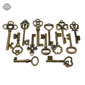 Accessoires Steampunk : breloques en forme de clé