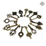 Clés anciennes en métal pour embellissements créatifs
