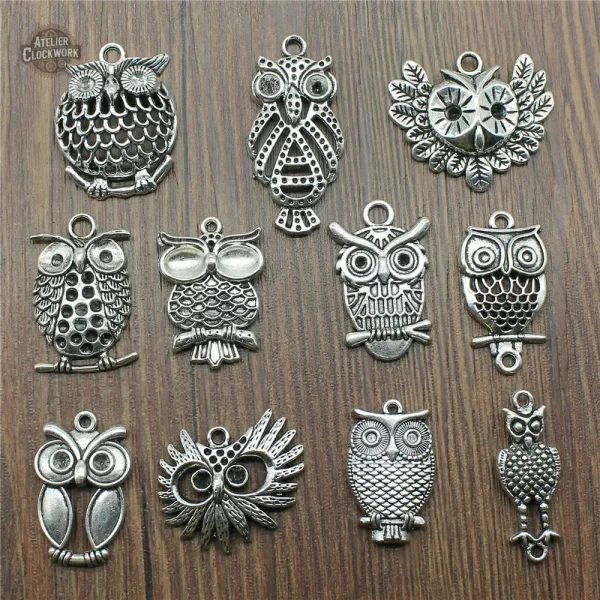 Hiboux steampunk pour créations artisanales
