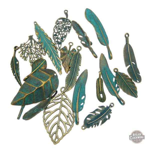 breloque-metal-feuille-1 Feuilles Steampunk DIY pour projets créatifs