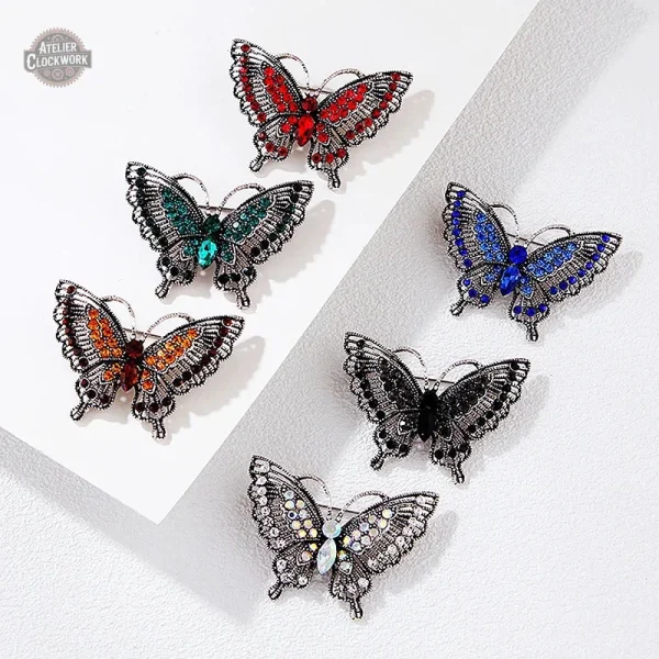 Ancienne broche en forme de papillon