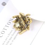 Accessoire femme Steampunk, design araignée en ambre