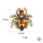 Broche araignée d'ambre, touche vintage pour femme