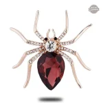 Accessoire steampunk, broche araignée en cristal