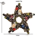 Bijou steampunk étoile au design vintage