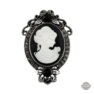 Broche Camée Vintage - Elisabeth en style steampunk