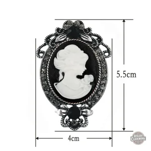 Accessoire steampunk femme avec camée vintage