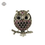 Broche Chouette - Bébé Hululant en style steampunk