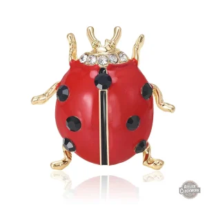 Broche Coccinelle steampunk élégante pour femme