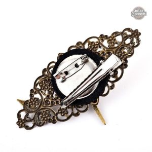 Broche Steampunk, design élégant de corbeau pour un style unique
