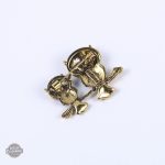 Accessoire Steampunk avec motif de chouettes en métal
