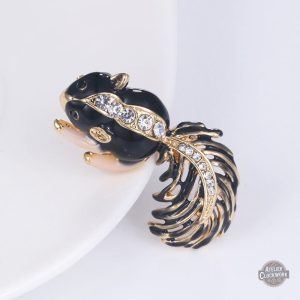 Accessoire steampunk, broche écureuil, style vintage