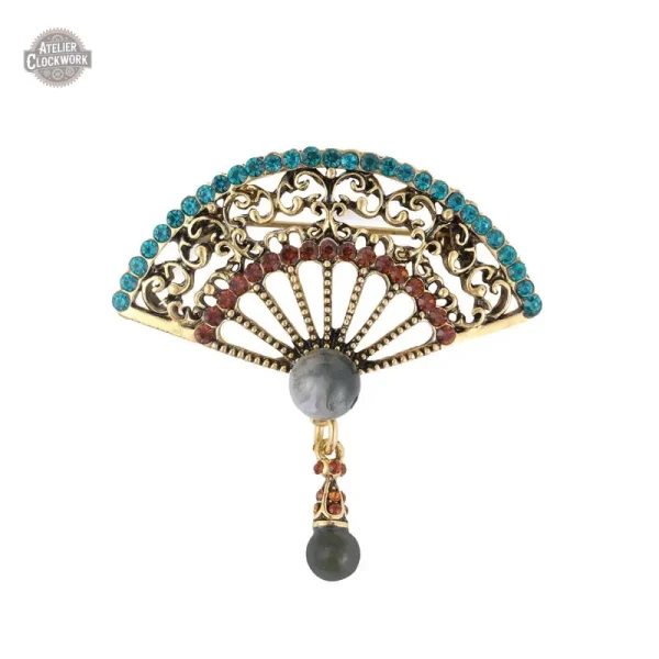 Broche élégante au charme rétro et sophistiqué