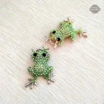 Élément de mode steampunk avec motif de grenouille