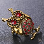 Accessoire féminin steampunk hibou en métal