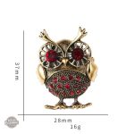 Broche originale hibou, touche chic steampunk
