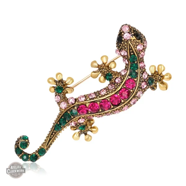 broche-lezard-1 Broche Lézard Steampunk élégante pour femme