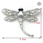 Broche en cristal pour look vintage moderne