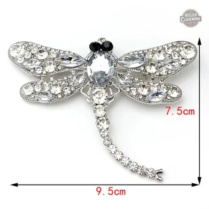 Broche en cristal pour look vintage moderne