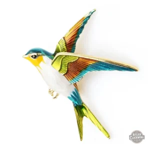 Broche Oiseau Ancienne - Chant Vintage