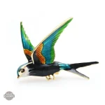Bijou steampunk, broche ancienne avec motif d'oiseau