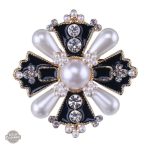 Broche Steampunk avec perle vintage élégante