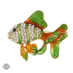 Broche Poisson Steampunk Coloré