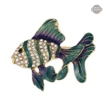 Accessoire femme steampunk avec motif poisson