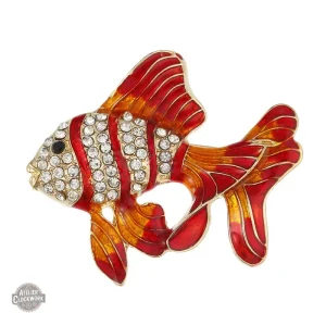 Bijou poétique poisson steampunk multicolore