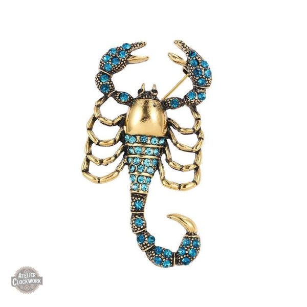 broche-scorpion-steampunk-store-1 Broche Steampunk Scorpion Bleuté
