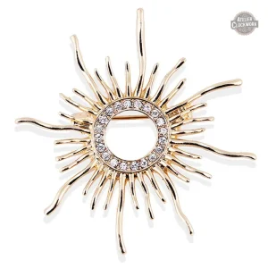 Broche Soleil Vintage Steampunk Femme
