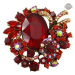 Broche Fantaisie Femme en Cristal Vintage