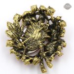 Broche en cristal, fusion de style rétro et moderne