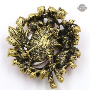 Broche en cristal, fusion de style rétro et moderne