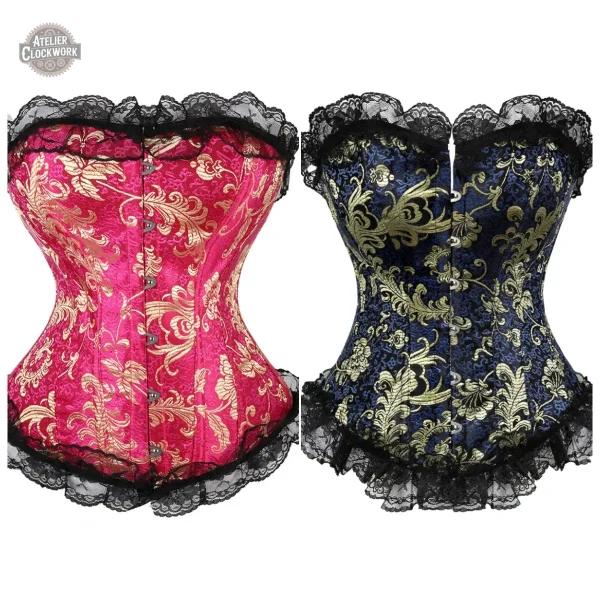 Bustier féminin aux détails burlesques raffinés