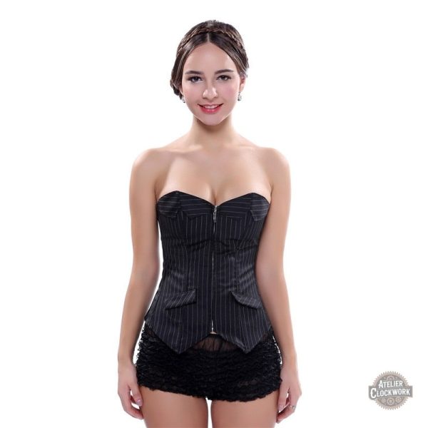 Bustier steampunk féminin, fusion entre passé et futur