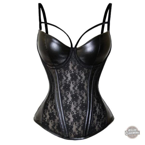 bustier-gothique-steampunk-store-1 Bustier Gothique Morticia pour femme en style steampunk