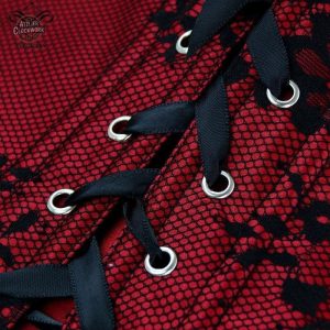Vue frontale du bustier Elizabeth Bathory