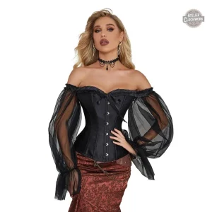 Bustier Victorien Mina Harker pour femme steampunk